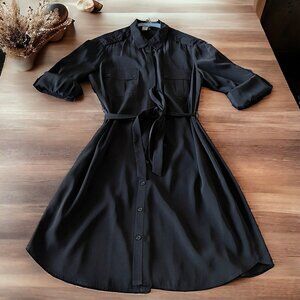 Black Button Down Dress